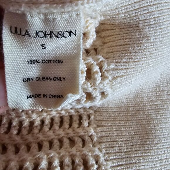 NWOT ULLA JOHNSON (SM) Openwork Delaney - Draped Sleeve Details - Picture 8 of 8